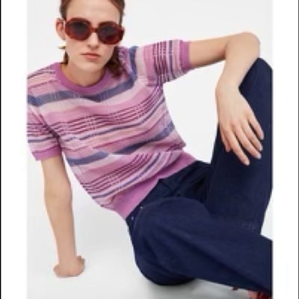 Zara Sheer striped shirt